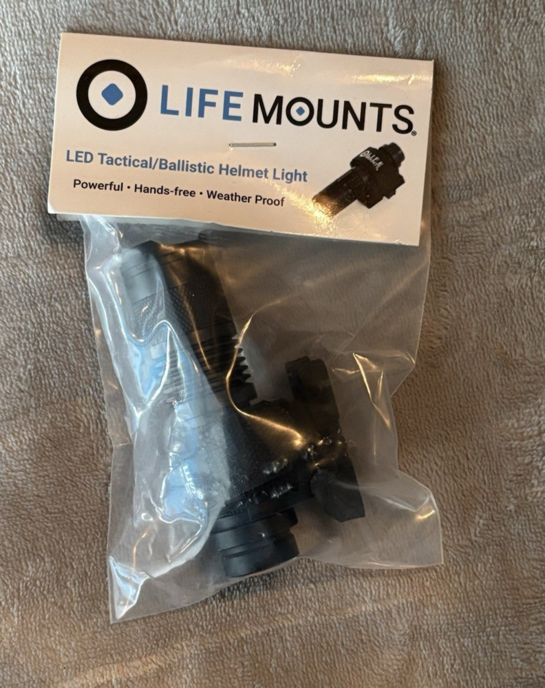Life Mounts LED  Tactical/Ballistic Helmet Light
