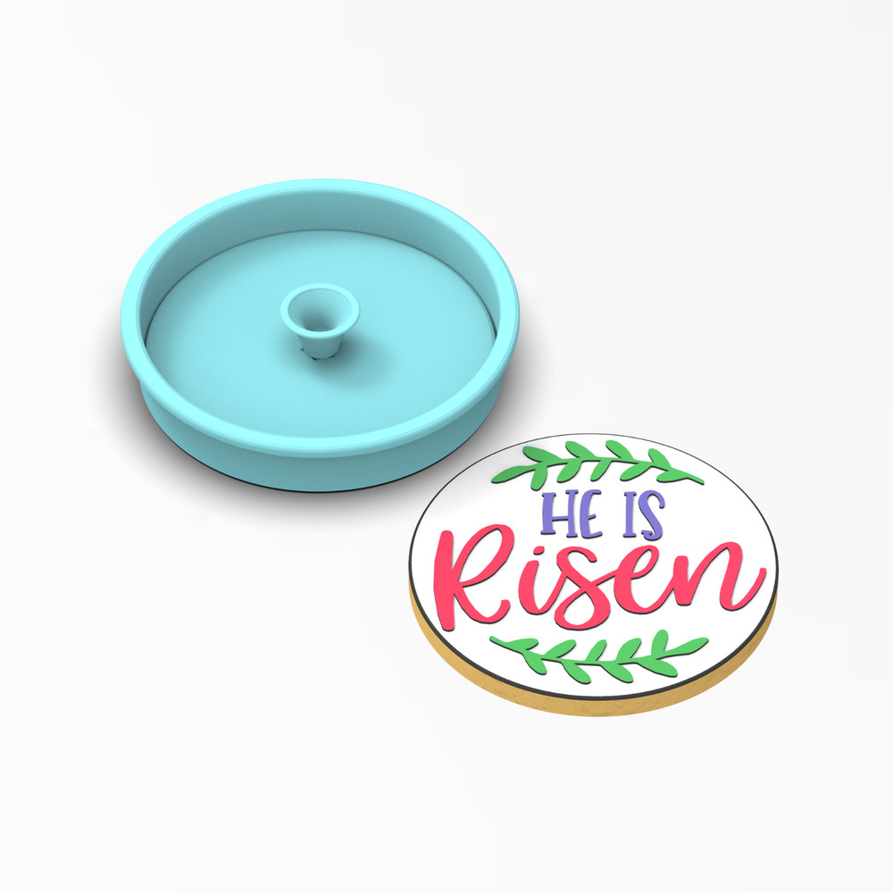 He is Risen Cookie Cutter & Stamp | April Easter