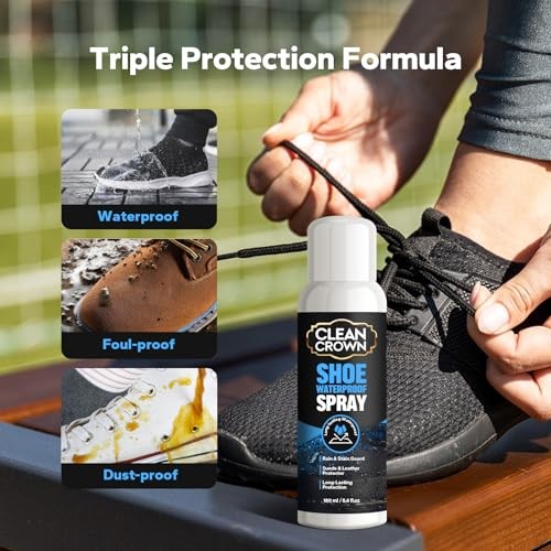Shoes Protector Spray (5.4 Fl Oz), Suede & Leather Protector Spray,