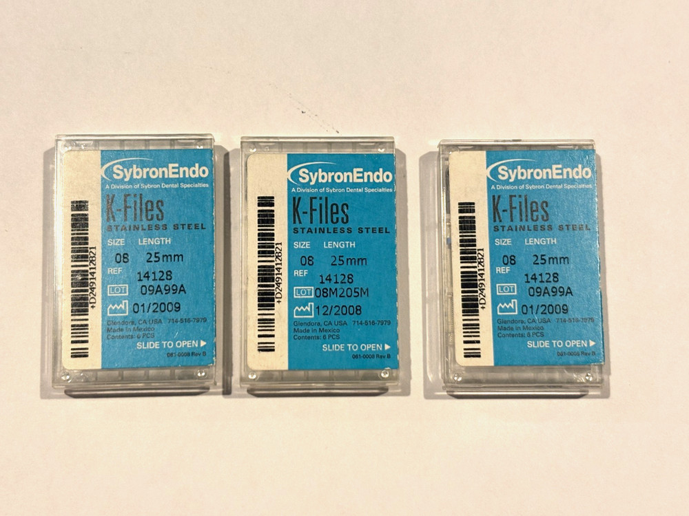 SybroEndon K-Files Size 08- 25 MM