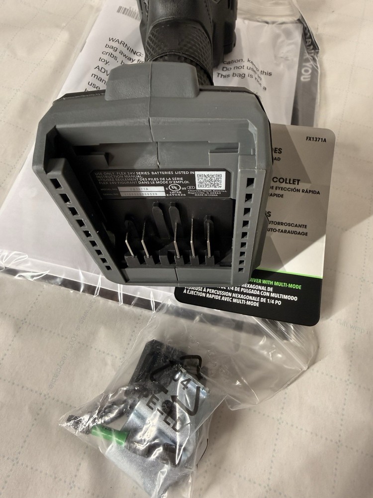 Flex FX1371A Quick Eject Hex Impact Driver 24V 1/4-in WITH CASE