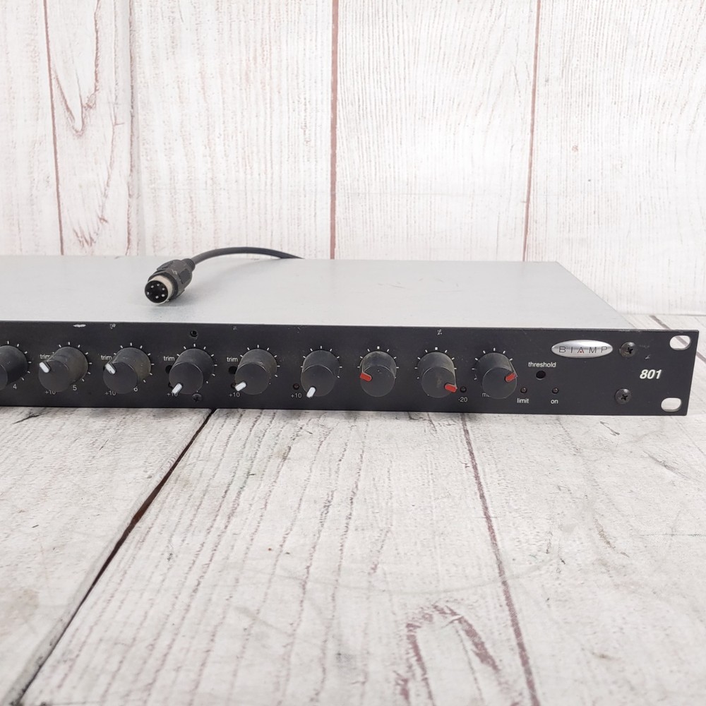 Biamp Systems Advantage 801 Microphone Mic/Line Mixer 8 Channel - TESTED WORKING