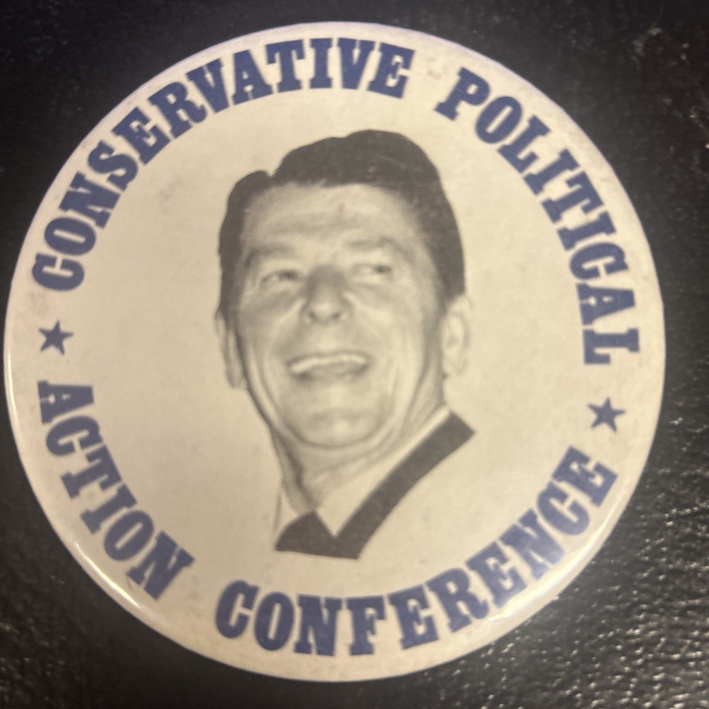 Ronald Reagan Political Action Conference  3” pinback button pin