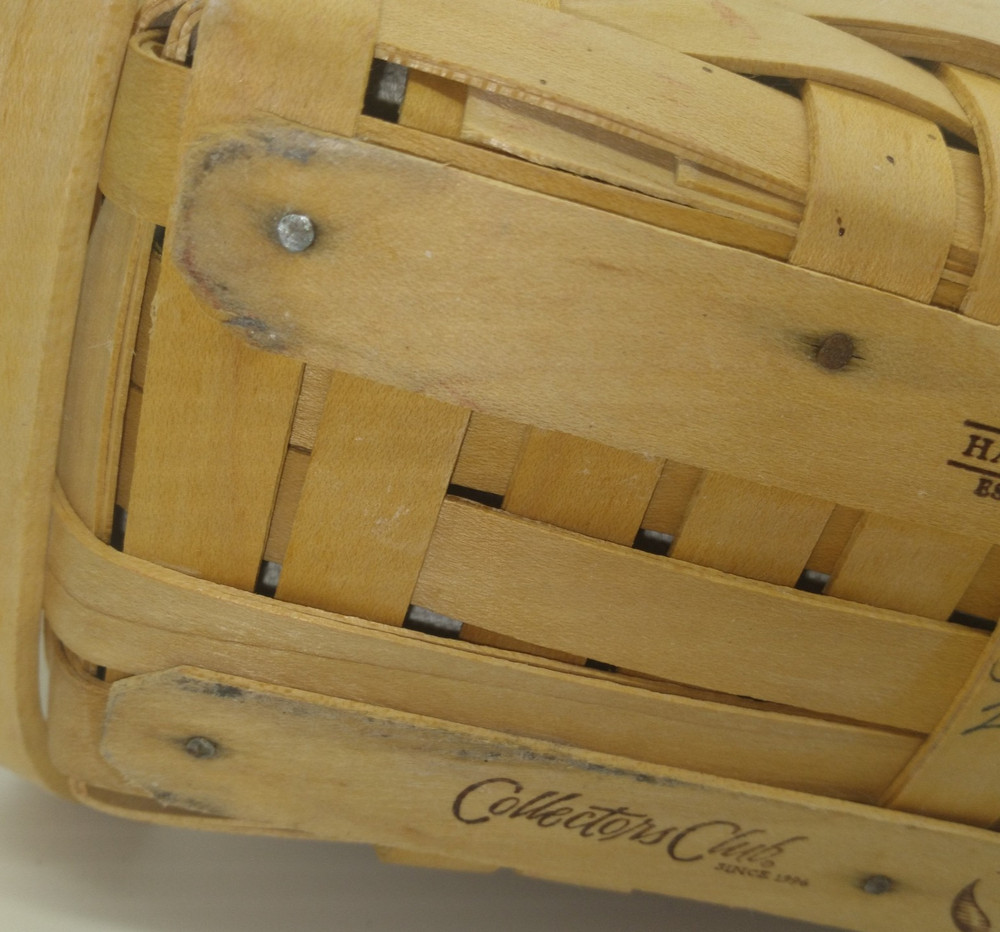 Longaberger 2006 2-Handle Narrow Basket w/ Liners