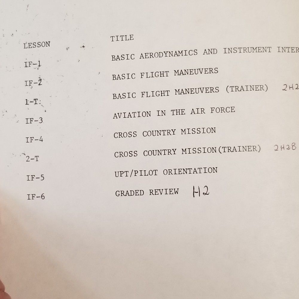 VTG MILITARIA CADET FLIGHT STUDY GUIDE AV100