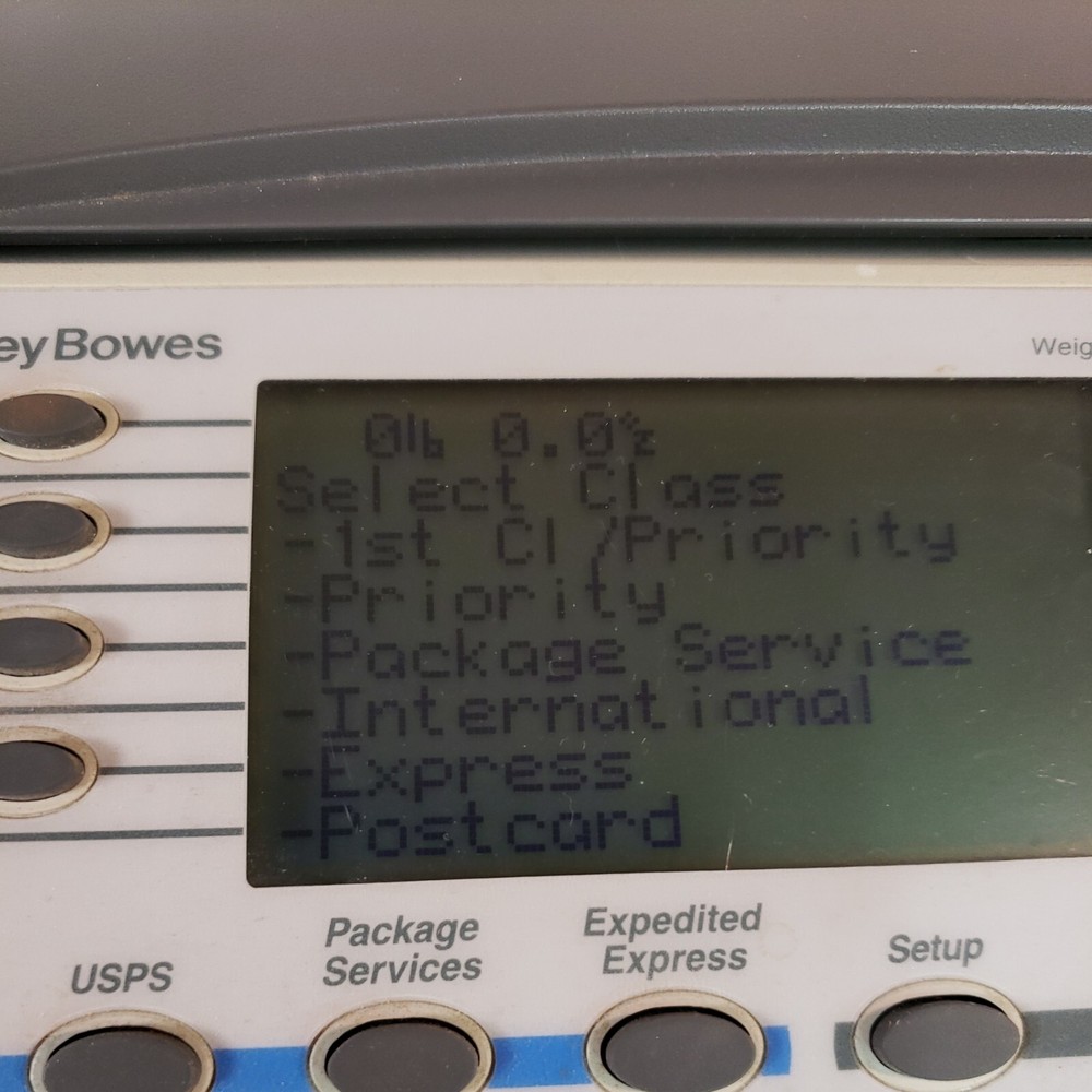 PITNEY BOWES 5-LB Weight Classifier Postal Scale USPS UPS POSTAGE W/Cords WORKS