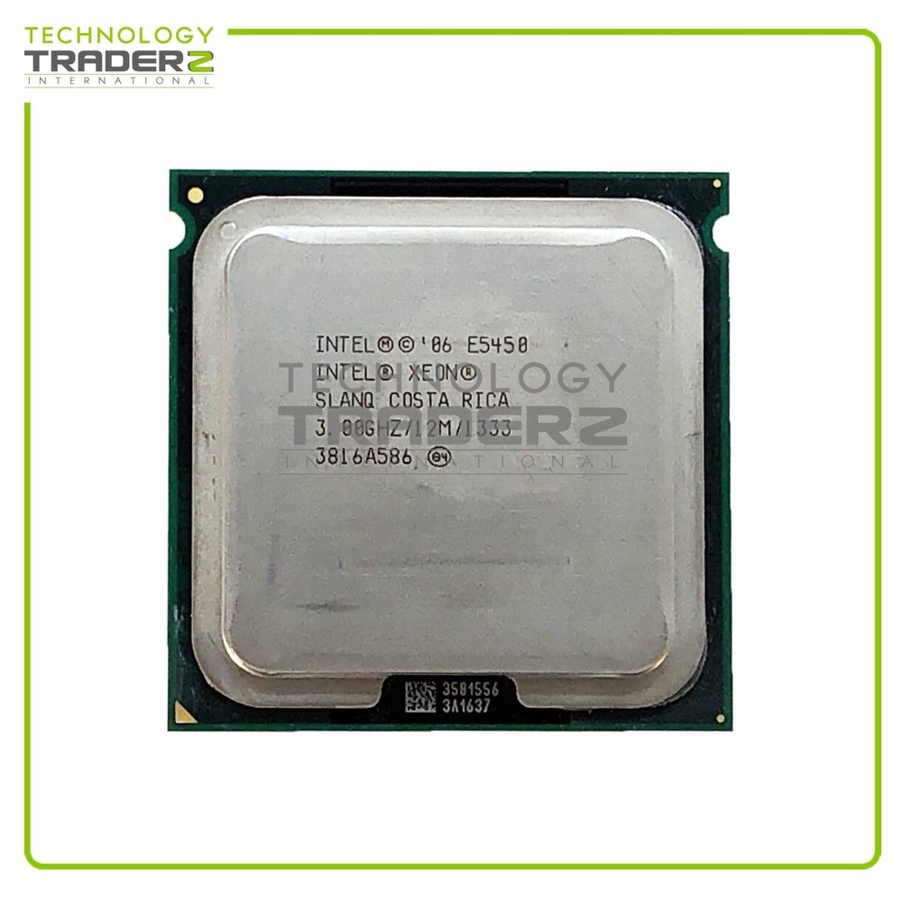 SLANQ Intel Xeon E5450 Quad Core 3.00GHz 1333MHz 12MB 80W Processor ***Pulled***