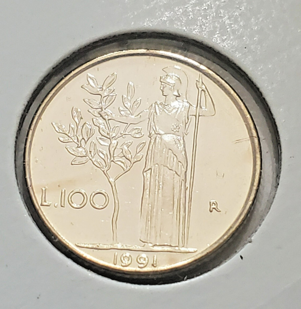 1991 Italien 100 Lire.  CS#51