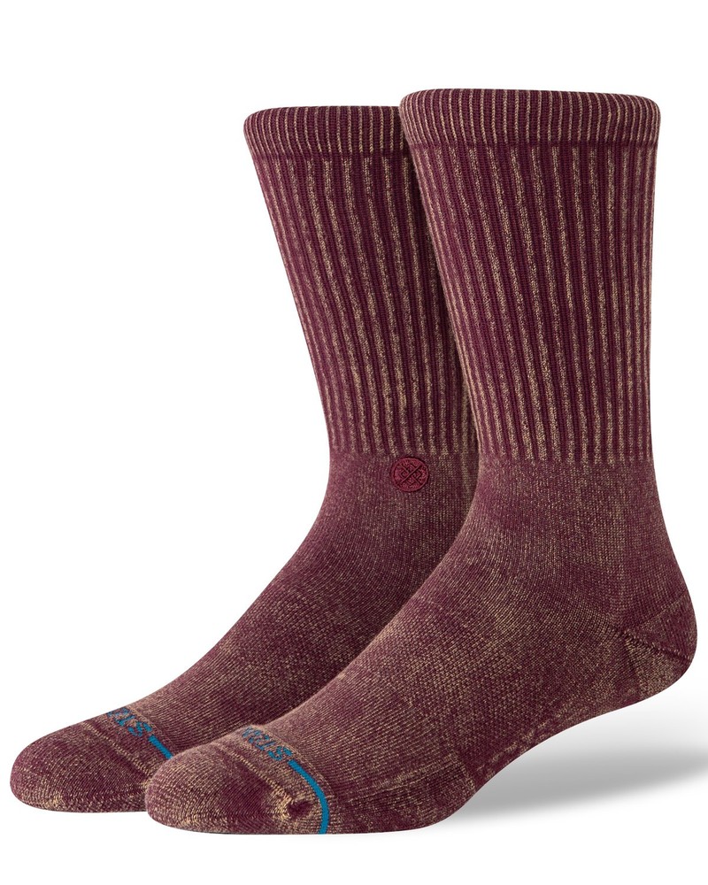 Stance Men's Icon Crew Socks Red Large