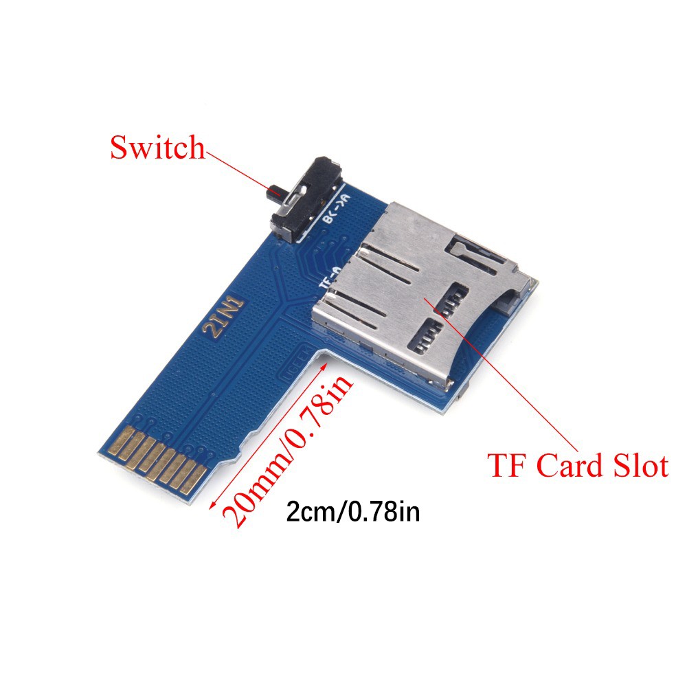 Dual System Dual TF Card Adapter Memory Board for Raspberry Pi 4B/3B+/3B/ Zero W