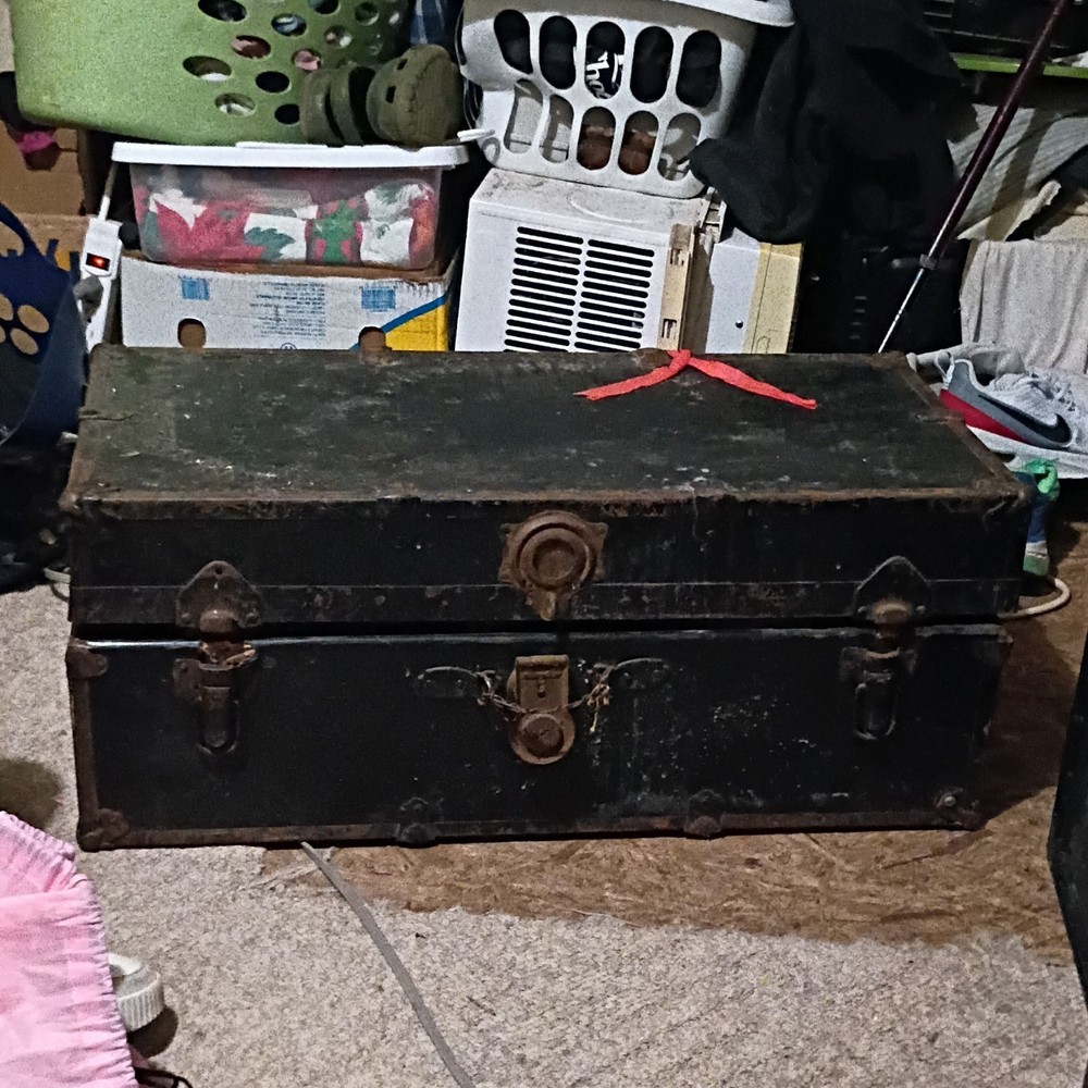 Three Old Vintage Style Trunks