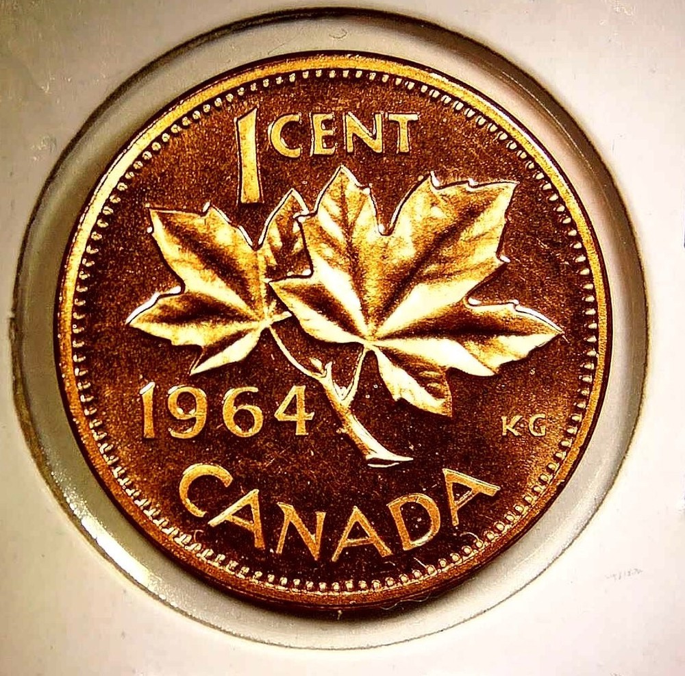 1964 Canada Cent Queen Elizabeth II