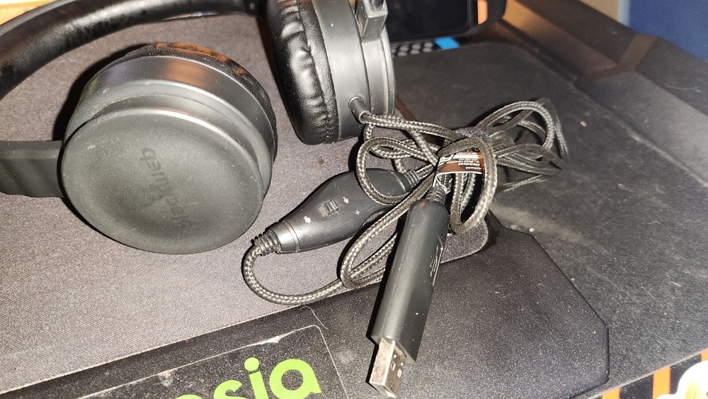 Blackweb On Ear USB Headset And Microphone Computer PC Gaming Headset