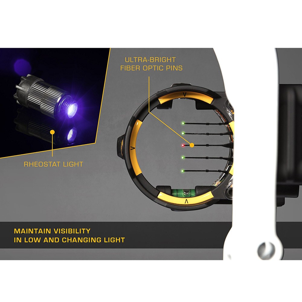 Trophy Ridge React H5 5-Pin .019 Bow Sight - Left Hand or Right Hand