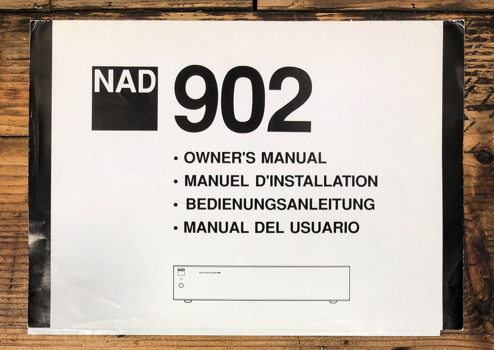 NAD Model 902 Amplifier Service Manual *Original*
