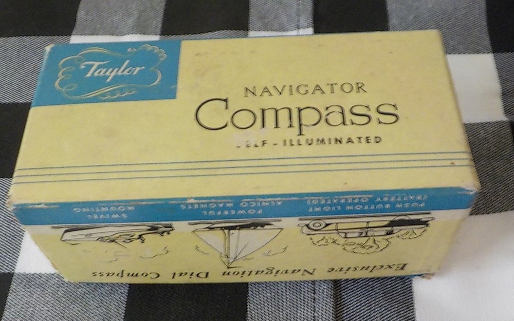 Taylor Navigator Compass Self-Illuminated 2957 w/Box & Instructions