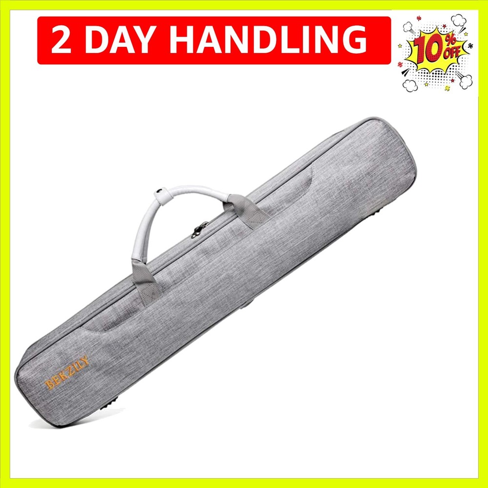 Soft Pool Cue Case – 3 Butt 4 Shaft Organizer with Adjustable Strap
