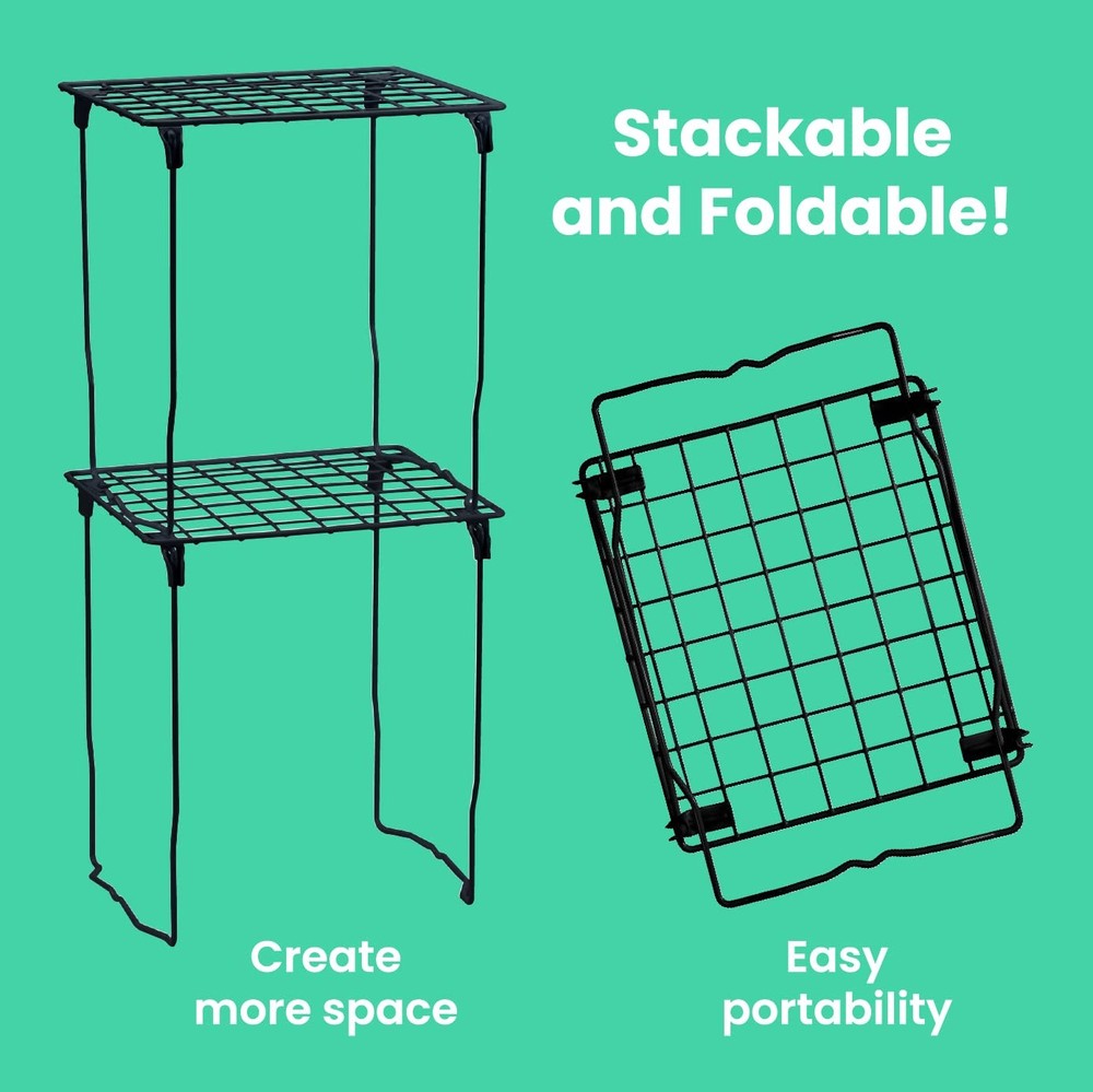 Stac-A-Shelf Locker Organizer Shelf, Stackable, Extra Tall, Fits Standard Siz...