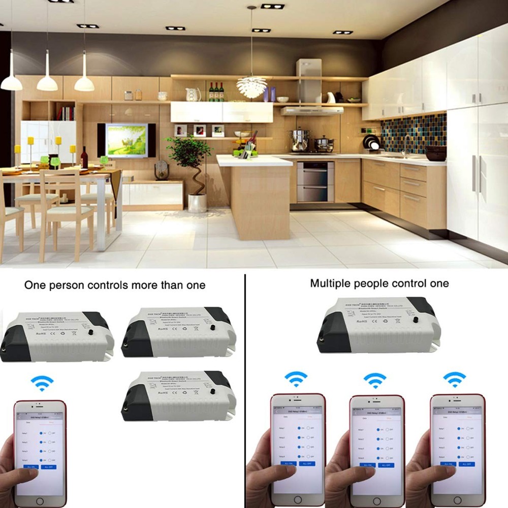 SHBT01C Bluetooth Relay V2 Timer Security Code iOS Android Support