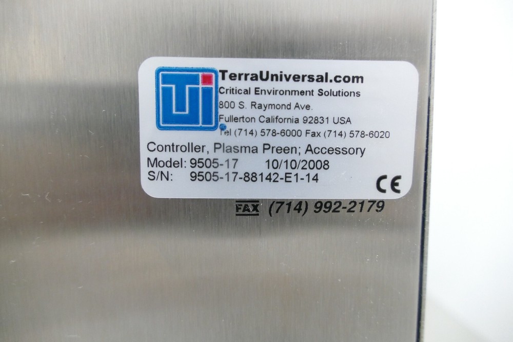 Terra Universal 9505-17 Plasma-Preen Controller (For electron microscope)