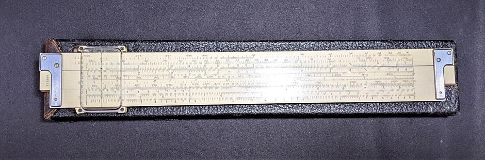 Keuffel & Esser Slide Ruler 4081-3 With Leather Case