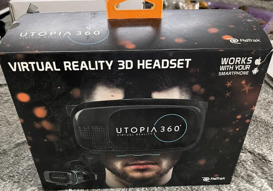 Virtual Reality-Headset-Utopia 360-Smartphone-3D Opened Box Unused