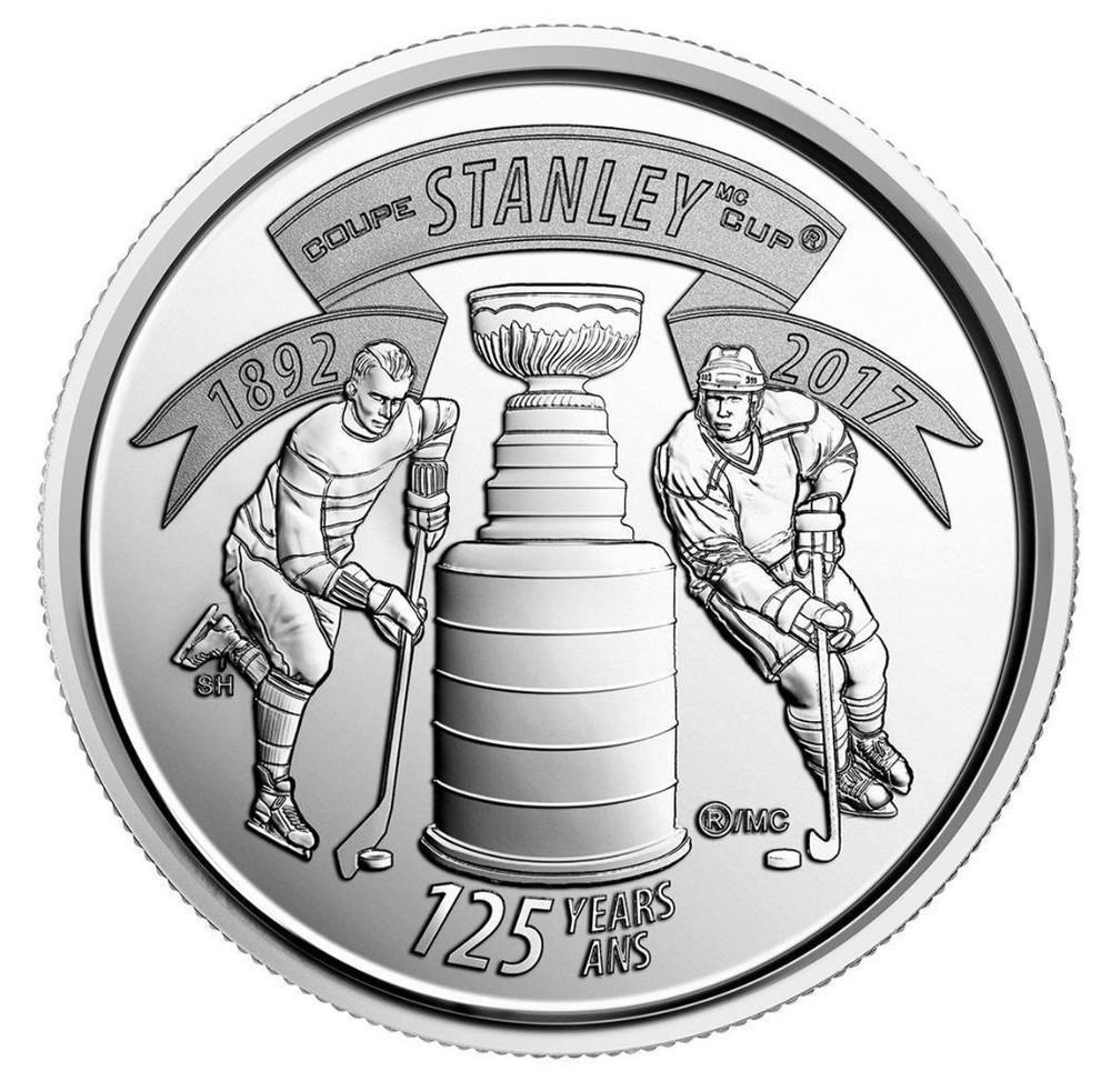 2017 Canada 25-cent coin "Stanley Cup", UNC FMR