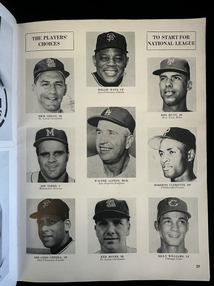 1964 MLB Baseball All-Star Game Program @ Shea Stadium - scored - VG-EX/EX