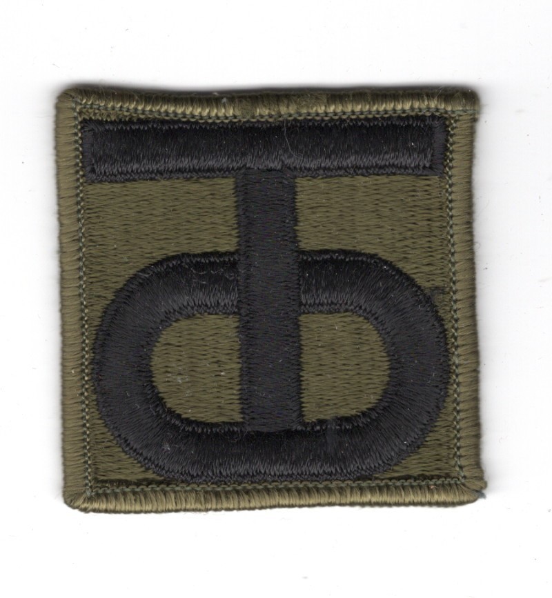 Army Patch:  90th Army Reserve Command - subdued, merrowed edge