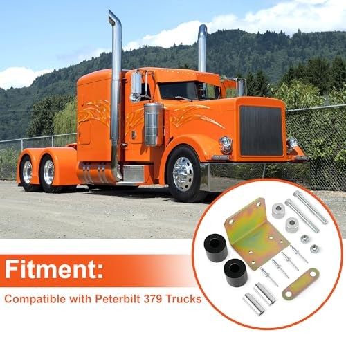 For Peterbilt 379 Lower Roller Bracket Kit Bundle with Rollers & Hardware -