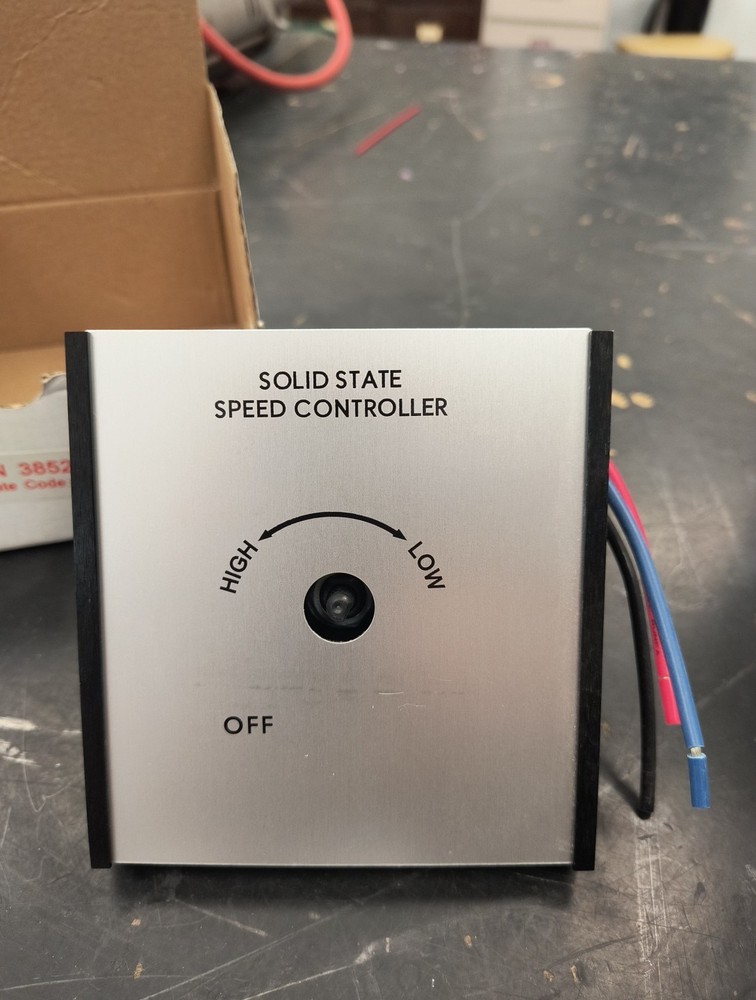 SOLID STATE SPEED CONTROL SWITCH FAN WALL MOUNT CONTROLLER 120V 50