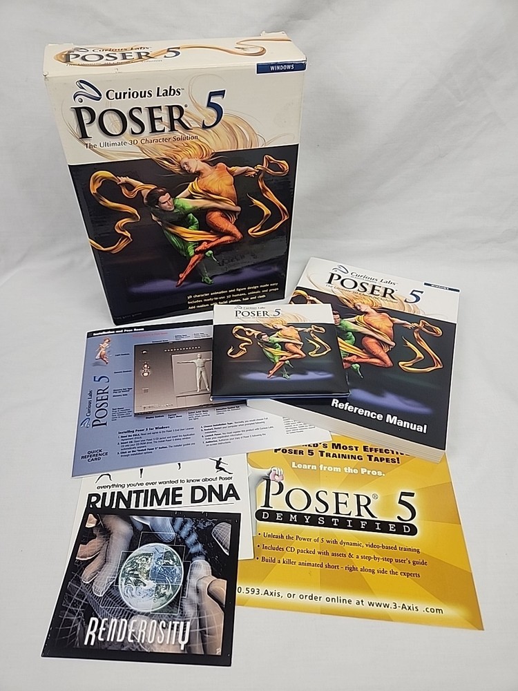Curious Labs Poser 5 The Ultimate 3D Character Solution Figure Design Complete