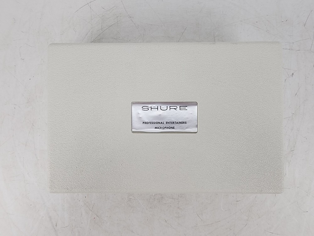 Vintage Shure Microphone Hard Plastic Protective Case White #2