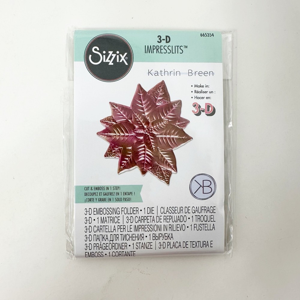 Sizzix Thinlits Impresslits Christmas Cutting Dies Metallic Paper Bundle NEW