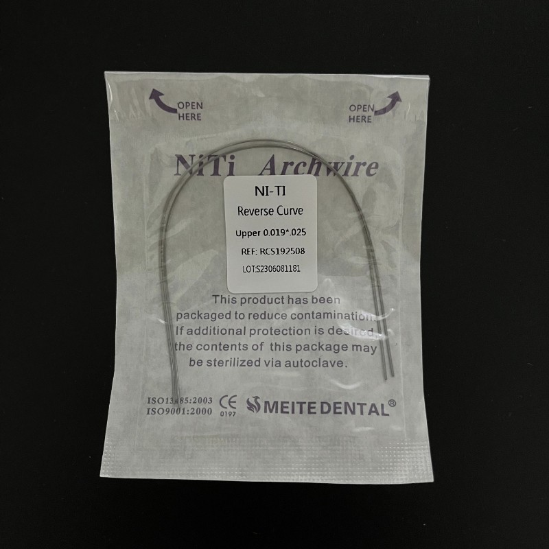 5Packs Dental Super Elastic Reverse Curve Orthodontic Rectangular Arch Wire NiTi