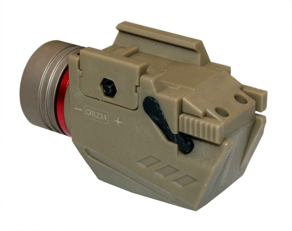 Trinity Flashlight 300 lumens tan polymer compatible with Walther p22ca model.
