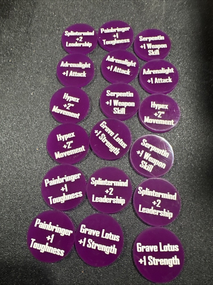 Tokens- Drukhari  - Kill Team/Warhammer 40K