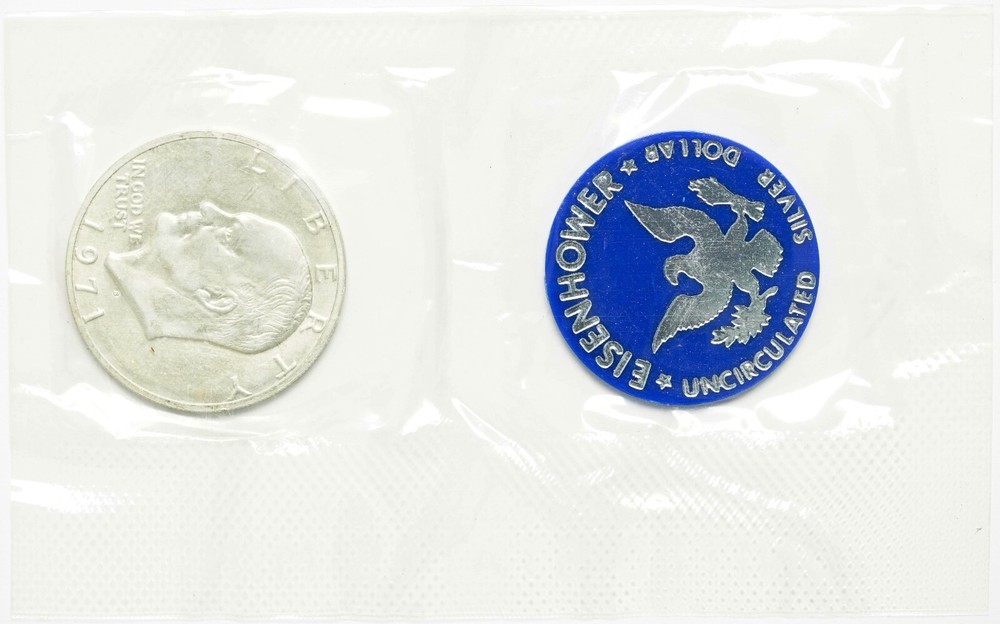 1971 S Eisenhower Dollars "Blue Ike" w/ OGP