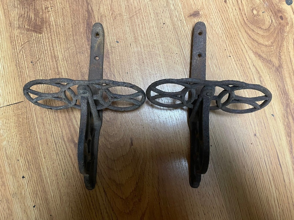 Vintage Cast Iron Ornate Buggy Steps