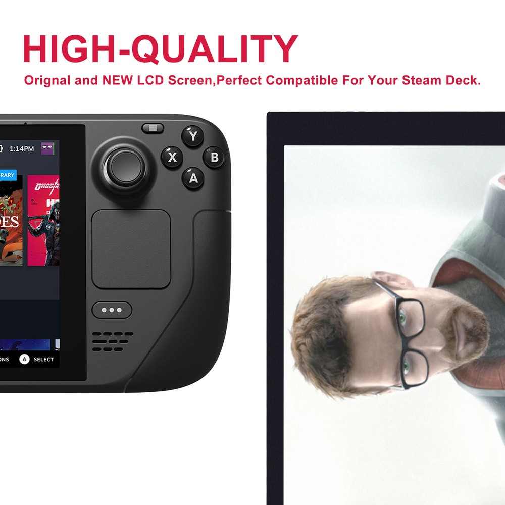 OEM LCD Display Touch Screen Digitizer Assembly Replacement For Valve Steam Deck