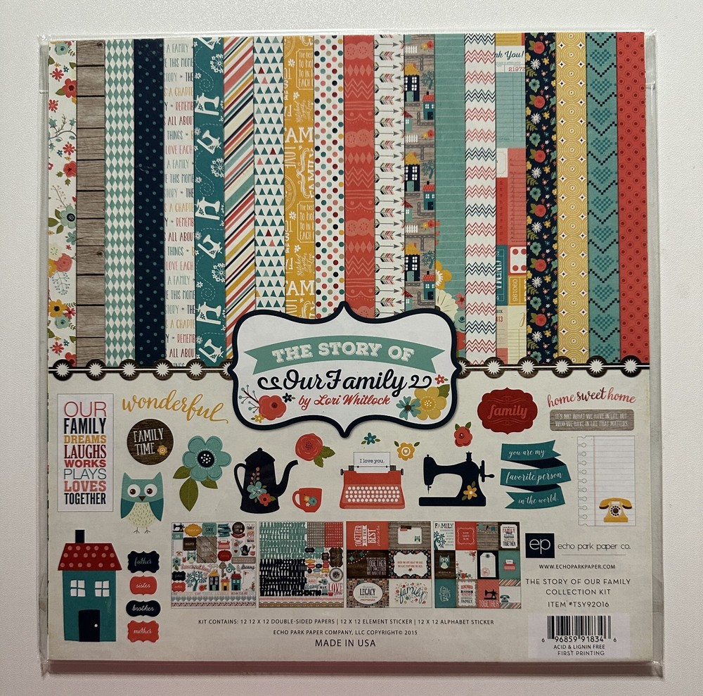 Echo Park 12 x 12 Paper Pack Multiple Variations Available-You Choose