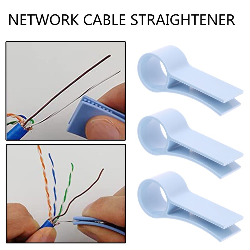 Ethernet Cable Straightening Uncoiling Tool Quick Solution for Home Office Use