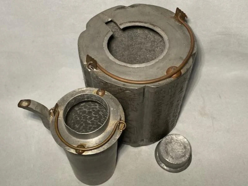 Antique Pewter Wine Warmer