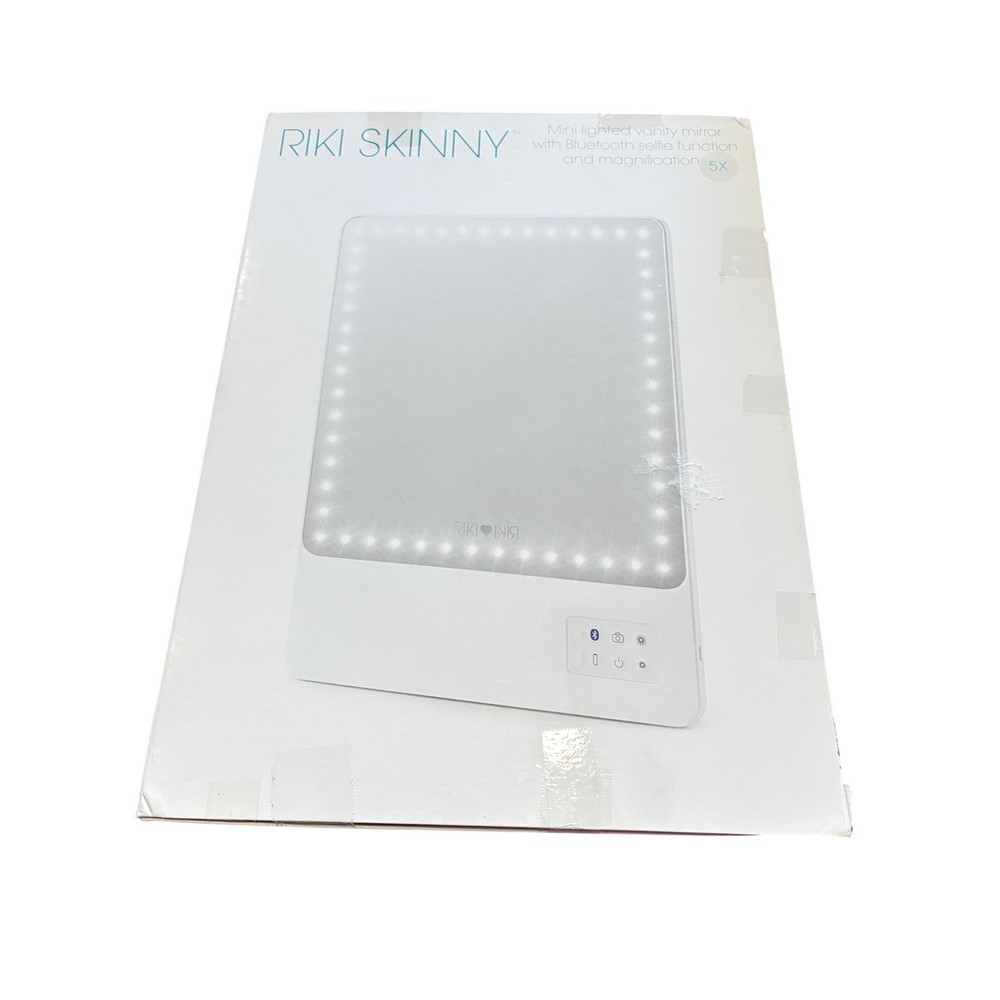 GLAMCOR Riki Skinny Mirror Magnification & Bluetooth Selfie Function NIB