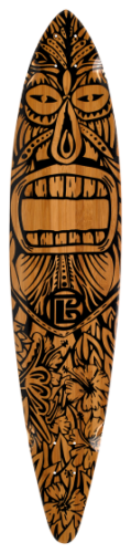 Tiki Man Pin Tail Longboard (Complete Longboard)