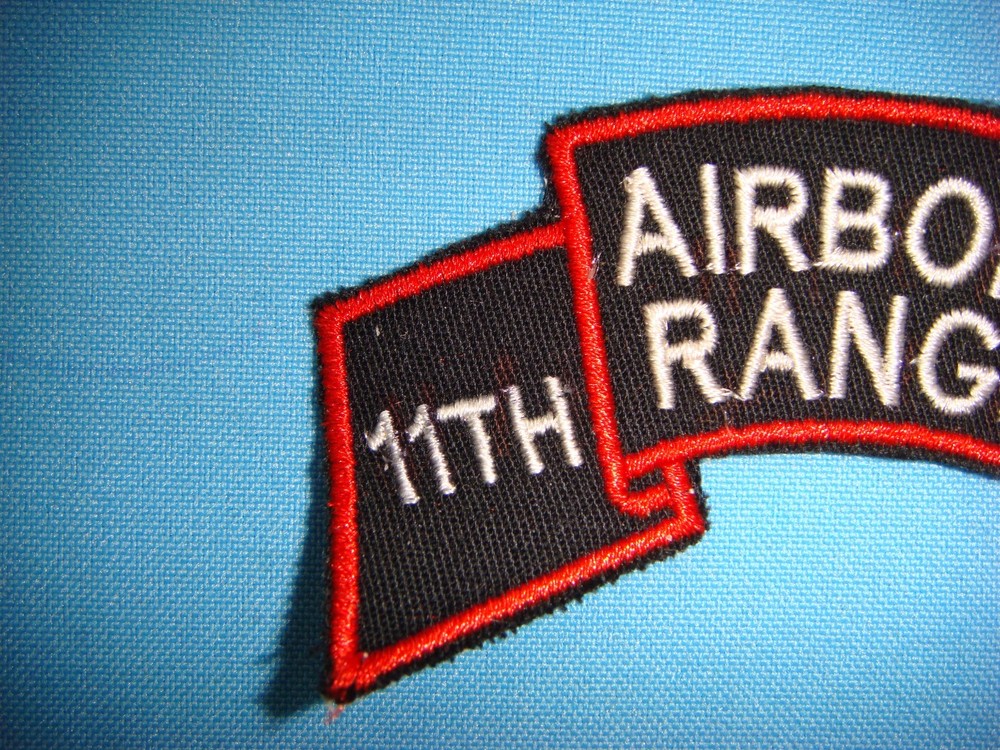 SCROLL PATCH US ARMY 11th RANGER INFANTRY COMPANY