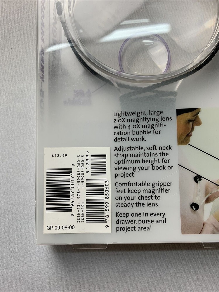 Great Point Light Portable Hands Free Magnifier W 4XL Bubble Adjustable Strap