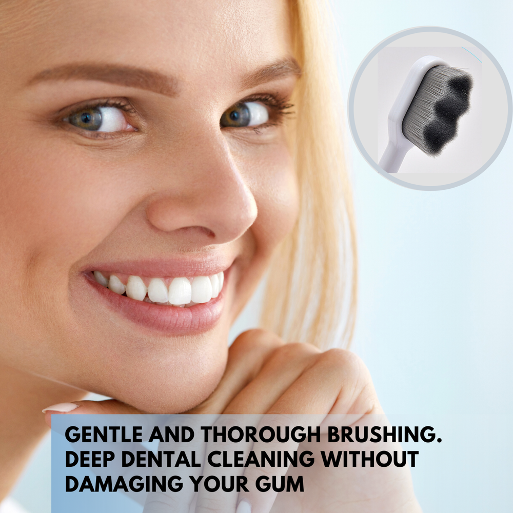 Wimolek Extra Soft Micro-Nano Toothbrush for Sensitive Gums and Teeth. (2 Pack)