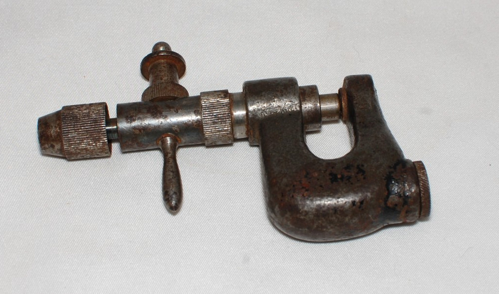 Antique Leather Sewing Awl / Rivet Setter