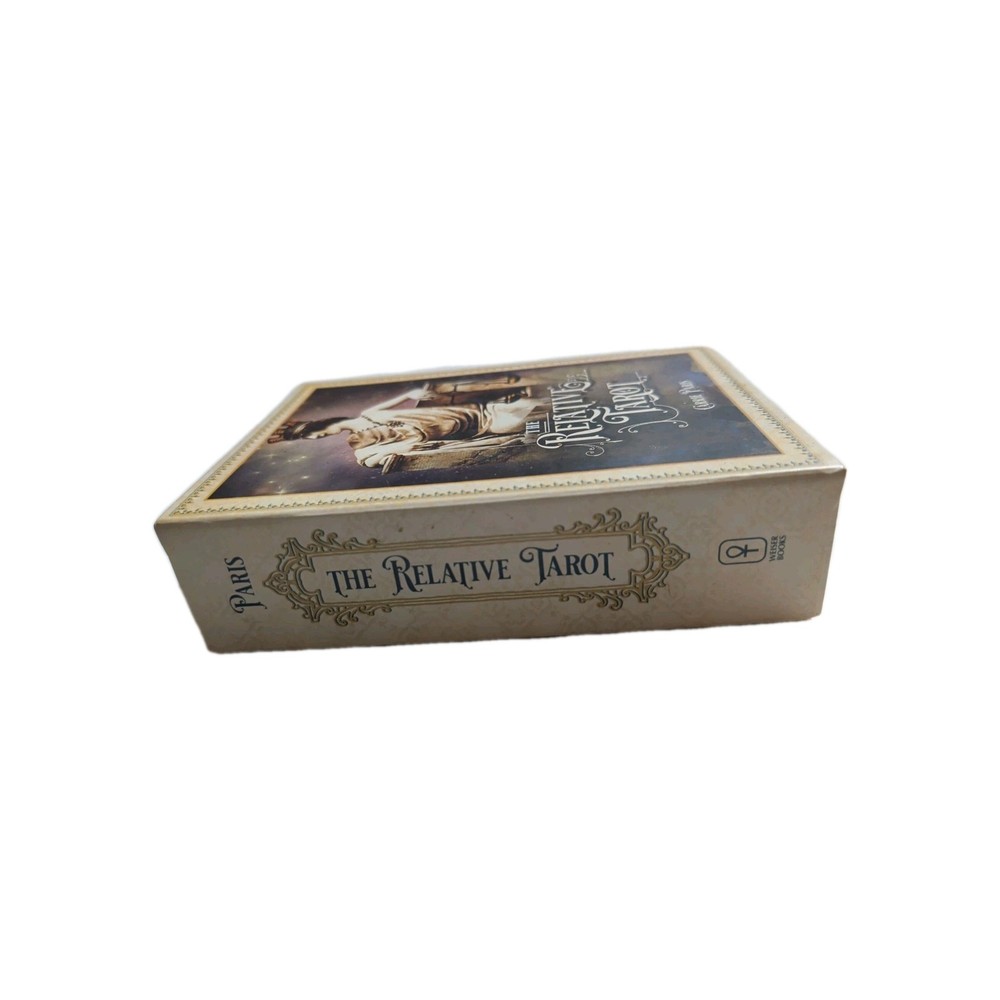 TAROT DECK "THE RELATIVE TAROT" BY CARRIE PARIS ORIGINAL BOX & BOOK